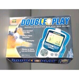 Vintage Retro Double Play Handheld Electronic Baseball Simulation Excalibur Game